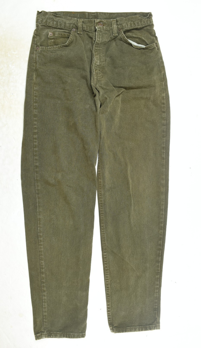 Vintage Levis 550 Orange Tab Jeans Mens 31x32 Green Relaxed Fit Tapered Leg 90s